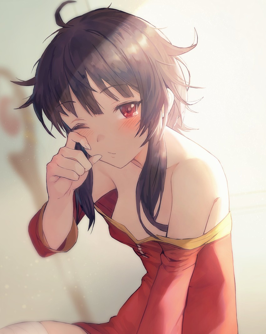 megumin (kono subarashii sekai ni shukufuku wo!) drawn by miyamoto_satoru