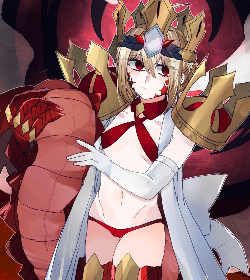 nero claudius and queen draco (fate and 1 more) drawn by miya_28o