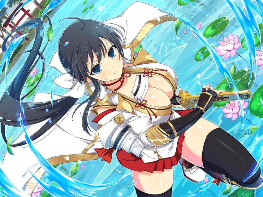 ikaruga (senran kagura and 2 more) drawn by yaegashi_nan