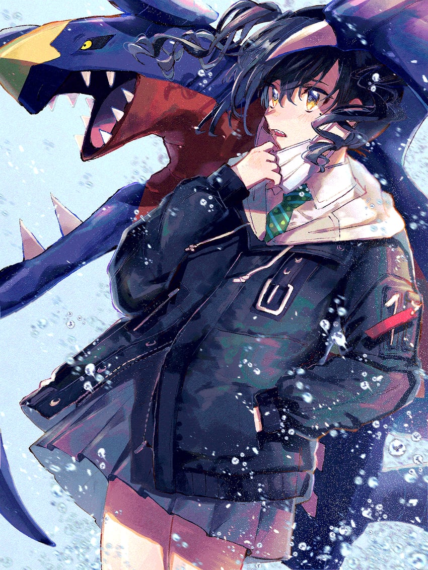 sunazuka akira and garchomp (pokemon and 2 more) drawn by hamachamu