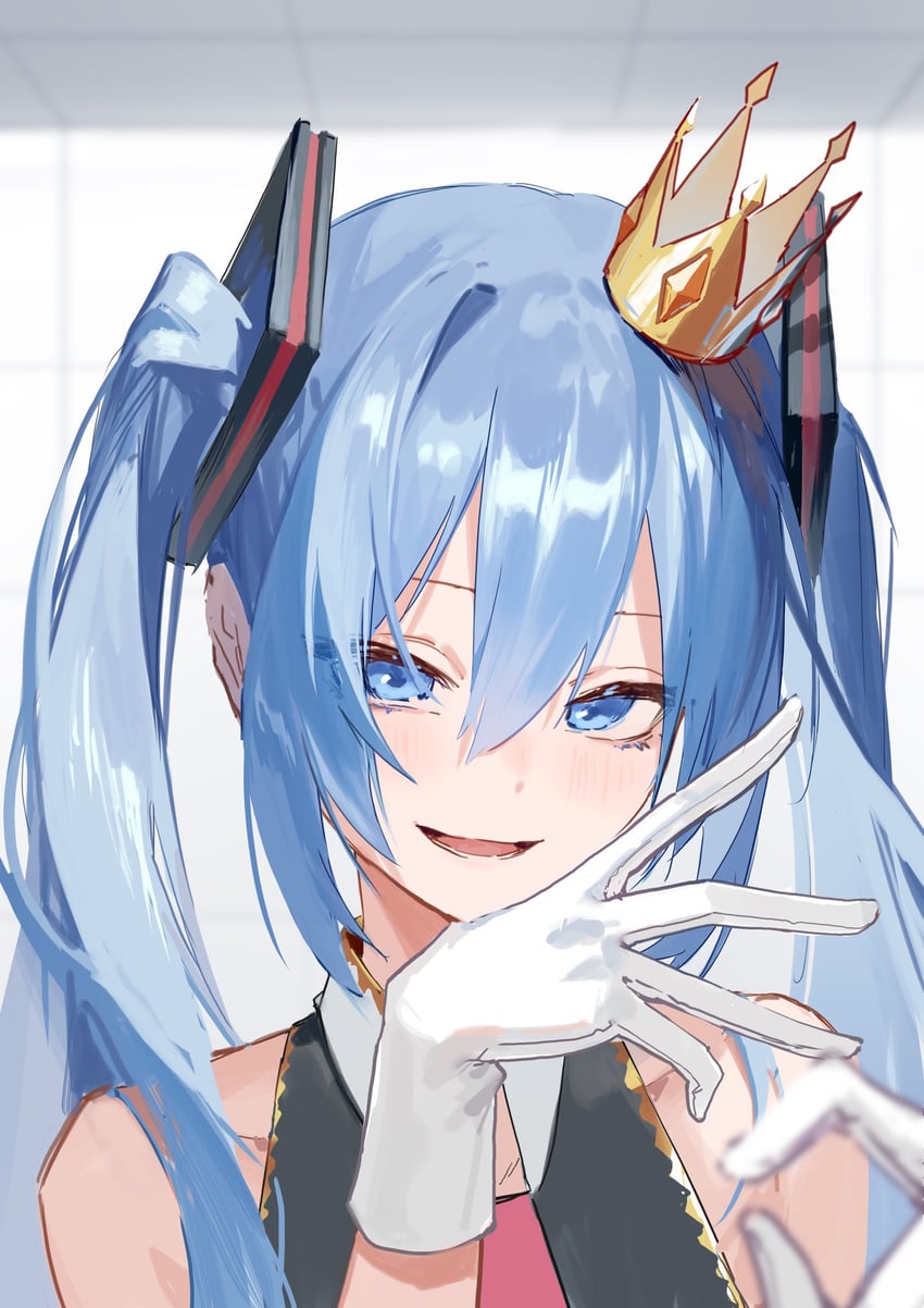 hatsune miku (vocaloid and 1 more) drawn by jiu_ye_sang