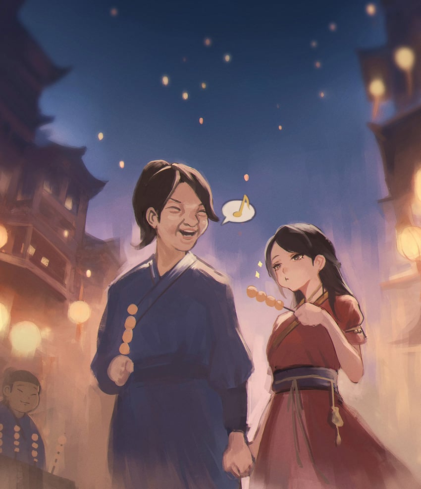 zhao huo and tang moling (legend of mortal) drawn by tomatoketchup96