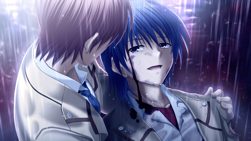 hinata hideki and otonashi yuzuru (angel beats!) drawn by na-ga