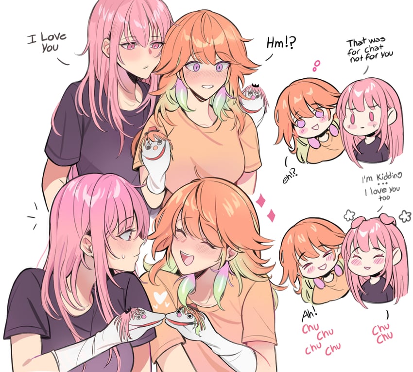 mori calliope and takanashi kiara (hololive and 1 more) drawn by amlichan