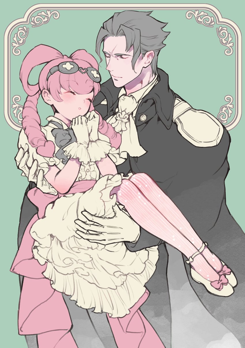 barok van zieks and iris wilson (ace attorney and 1 more) drawn by noi350
