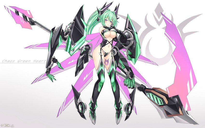 green heart (neptune and 1 more) drawn by alexstardust31