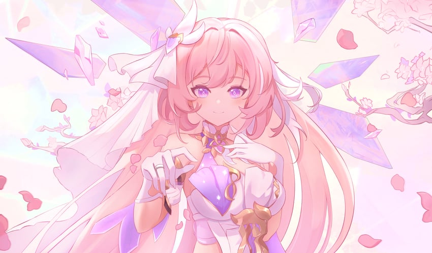 elysia (honkai and 1 more) drawn by ki_kinoyoko