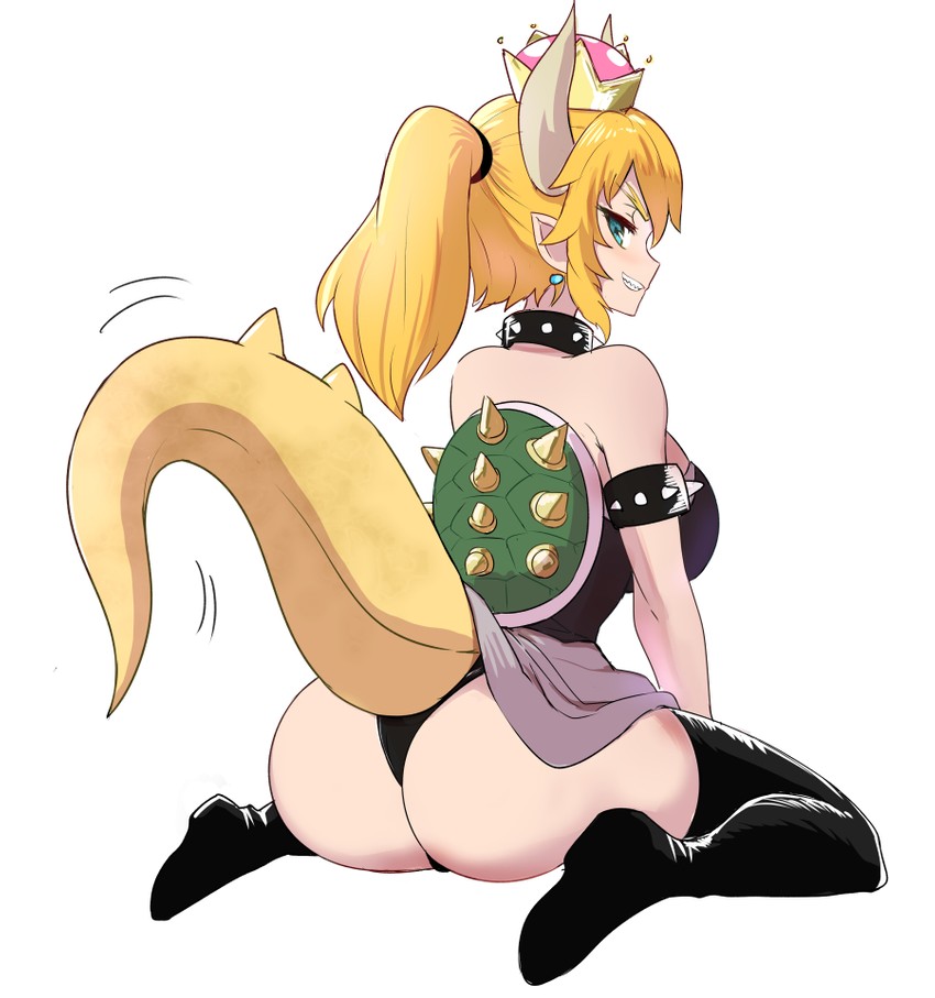 bowsette (mario and 1 more) drawn by okamura_(okamura086)