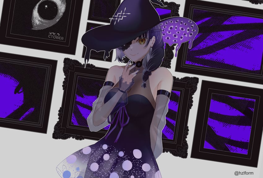 shiori novella (hololive and 1 more) drawn by hazel_(hzlform)