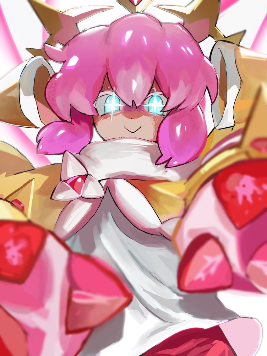 strawberry crepe cookie (cookie run and 1 more) drawn by m8_6nn
