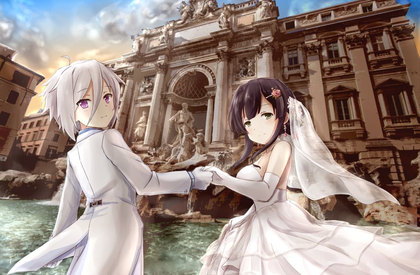 yanase mai and itomi sayaka (toji no miko) drawn by yukuri