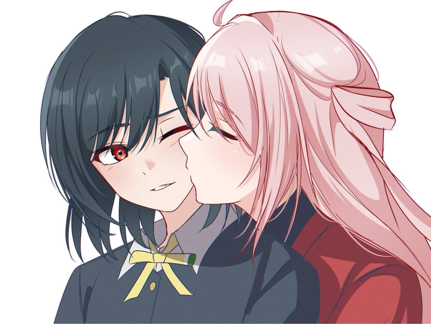 mifune shioriko and zhong lanzhu (love live! and 1 more) drawn by amakuma