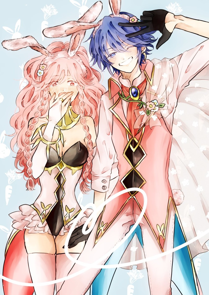 olivia and inigo (fire emblem and 3 more) drawn by kumao_(jinsei_wa_dead_end)