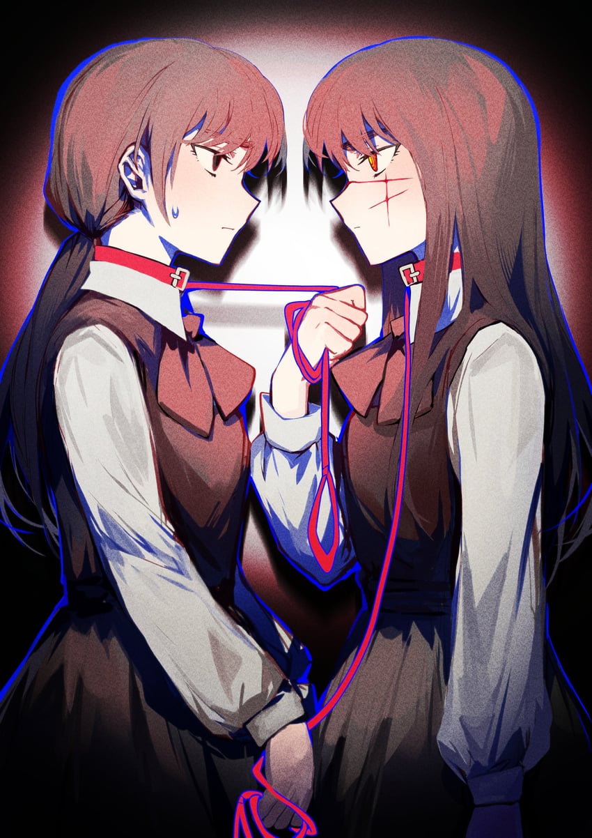 yoru and mitaka asa (chainsaw man) drawn by c-i