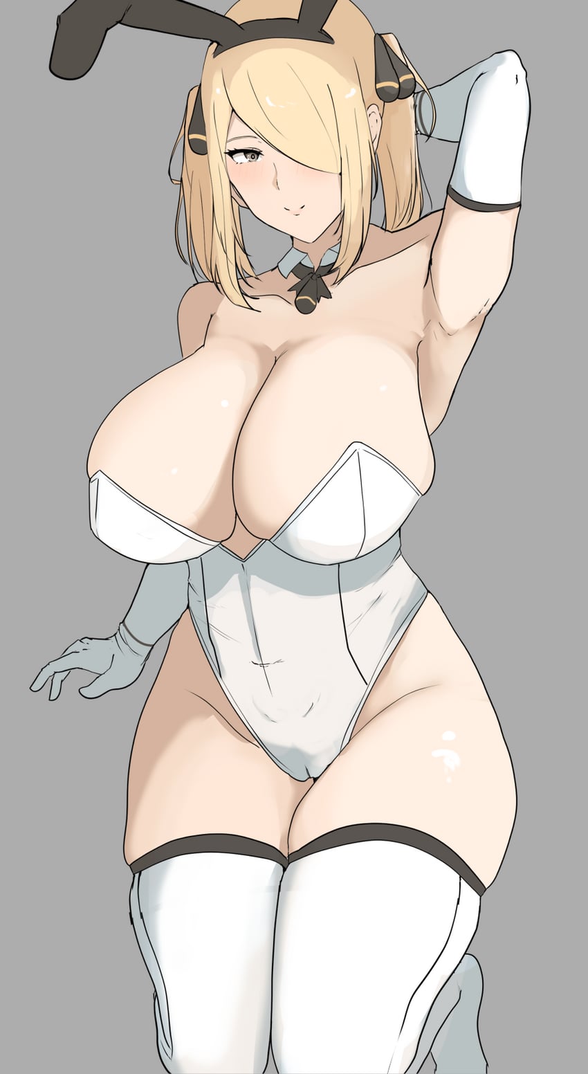 cynthia (pokemon and 1 more) drawn by tatsu_(user_rjes8545)