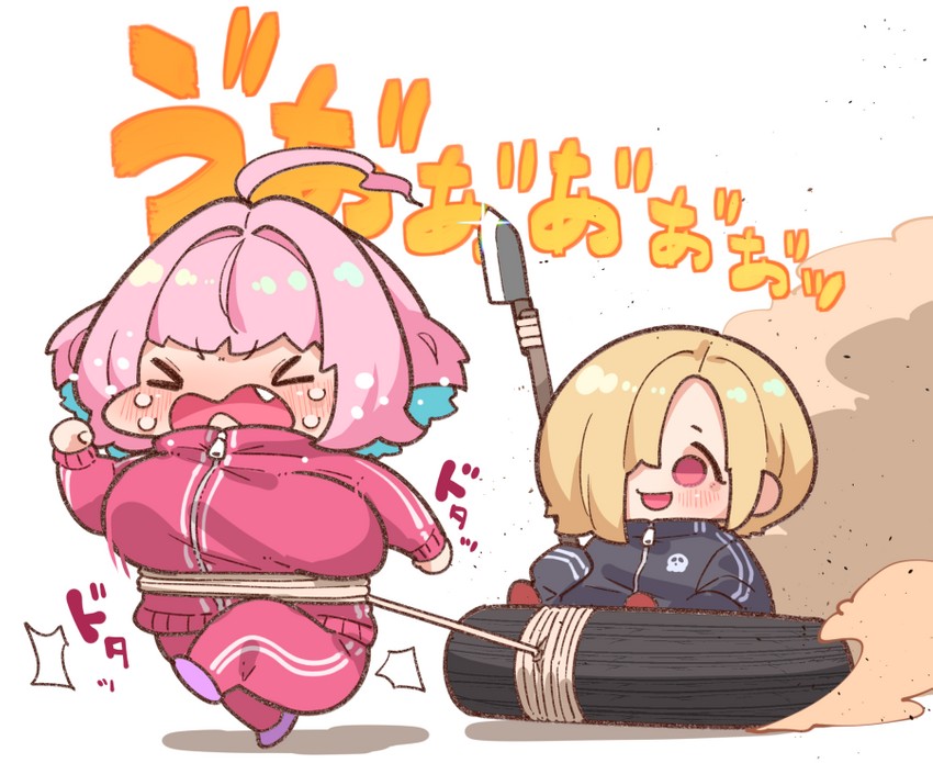 yumemi riamu and shirasaka koume (idolmaster and 1 more) drawn by takato_kurosuke