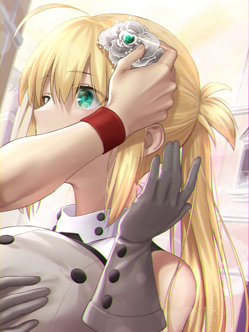 artoria pendragon, emiya shirou, artoria caster, and senji muramasa (fate and 1 more) drawn by shakuyouka