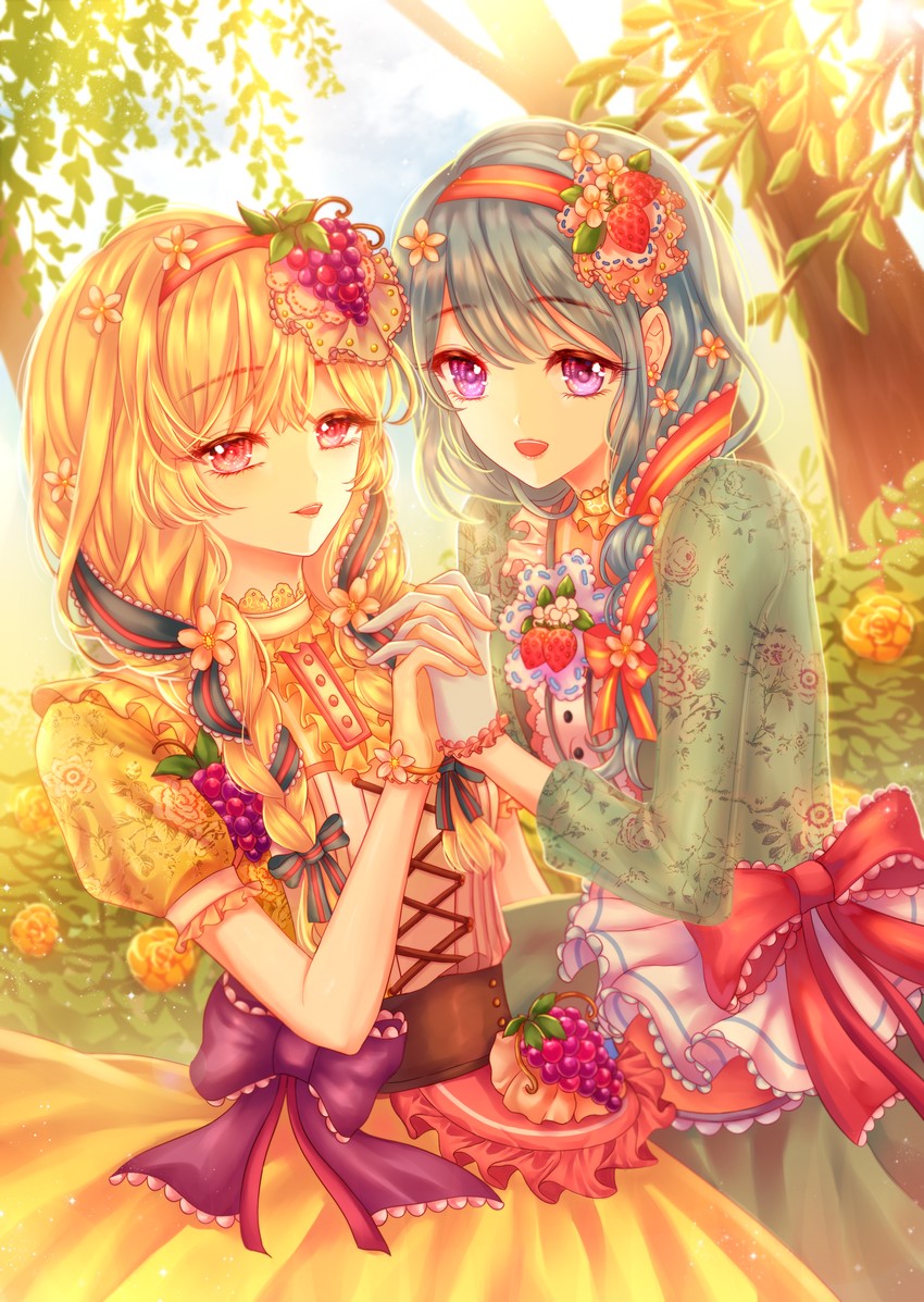 matsubara kanon and shirasagi chisato (bang dream!) drawn by esol_98