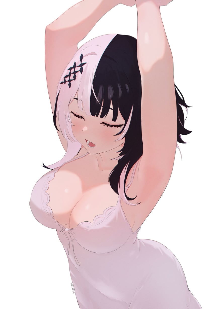 shiori novella (hololive and 1 more) drawn by pokyo
