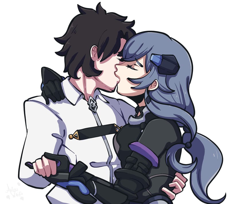 fujimaru ritsuka and fu hua (fate and 3 more) drawn by artsuwaifu
