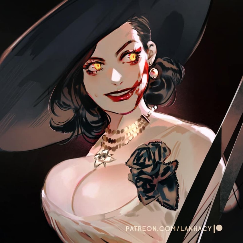 alcina dimitrescu (resident evil and 1 more) drawn by lanhacy