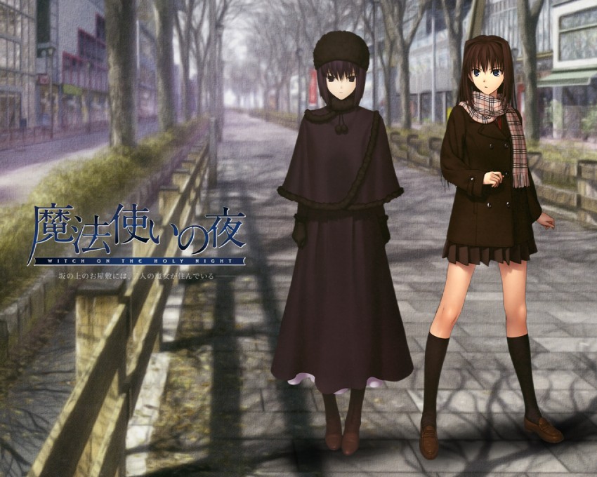 aozaki aoko and kuonji alice (mahou tsukai no yoru) drawn by koyama_hirokazu