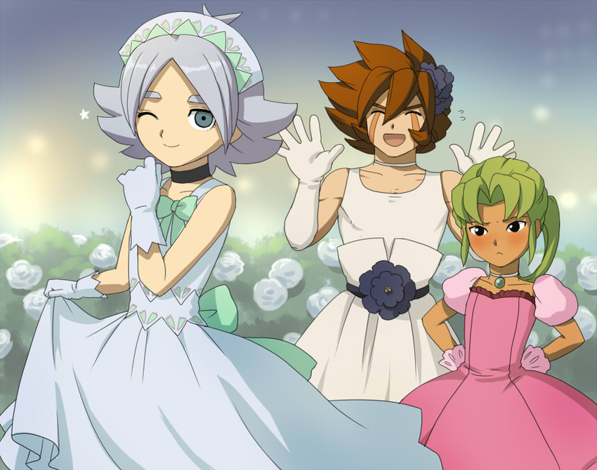 fubuki shirou, midorikawa ryuuji, and genda koujirou (inazuma eleven) drawn by mizuhara_aki
