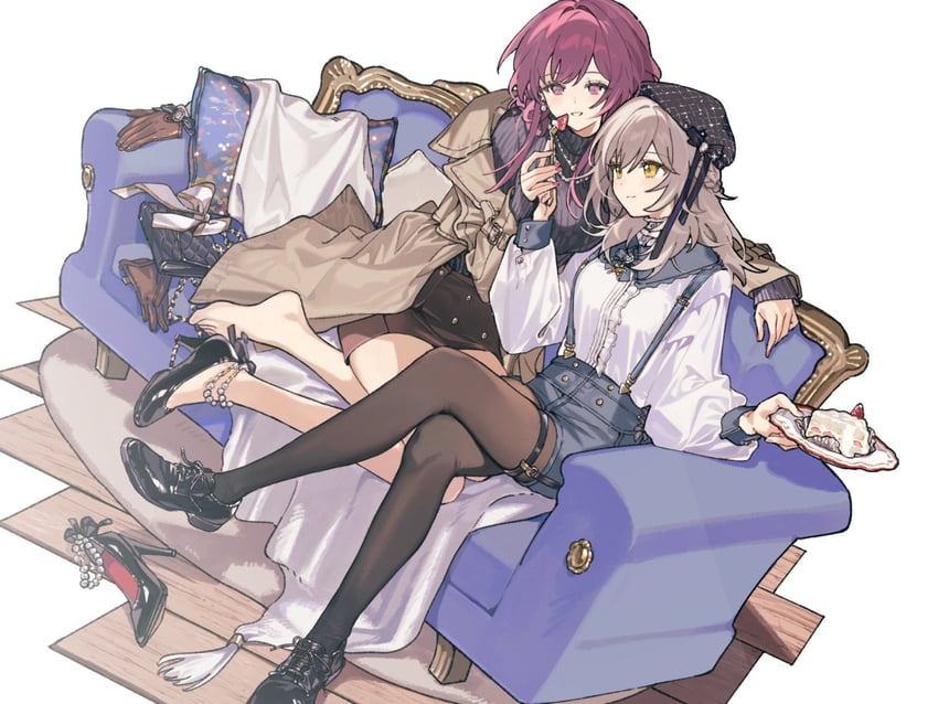 trailblazer, stelle, and kafka (honkai and 1 more) drawn by rizu033