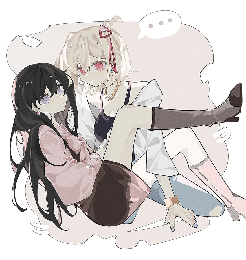 nishikigi chisato and inoue takina (lycoris recoil) drawn by haobuguniao