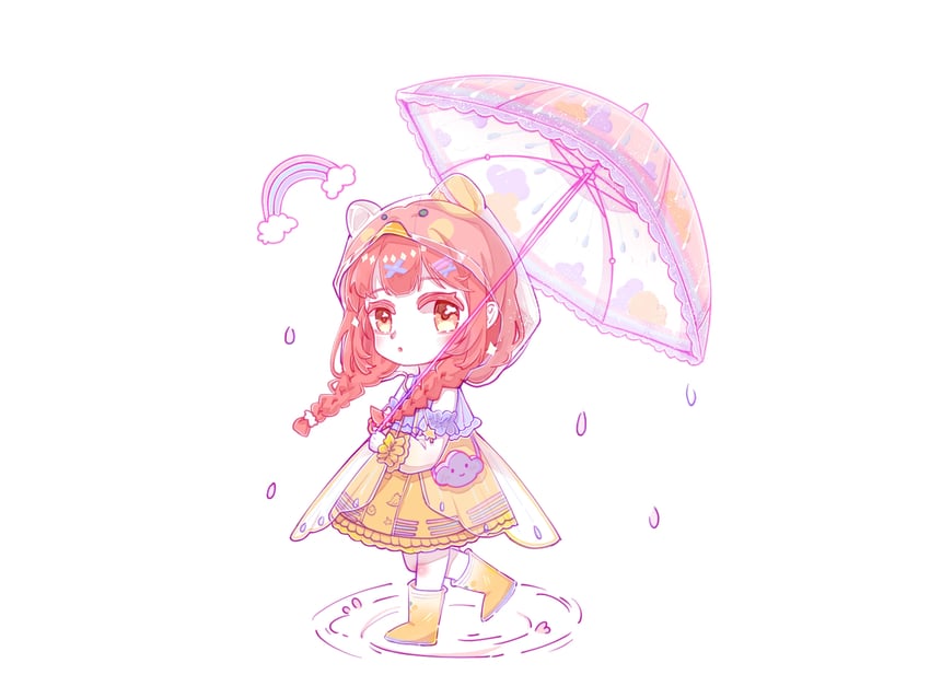 nikki and iridescent rain (nikki and 1 more) drawn by chazui_ranyi