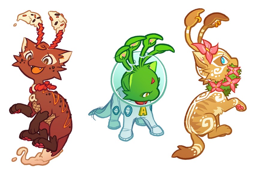 aisha and alien aisha (neopets) drawn by pocky_(susan)