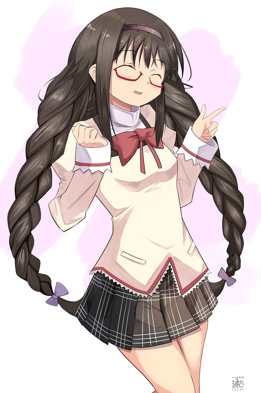 akemi homura (mahou shoujo madoka magica) drawn by nagare_(flow)