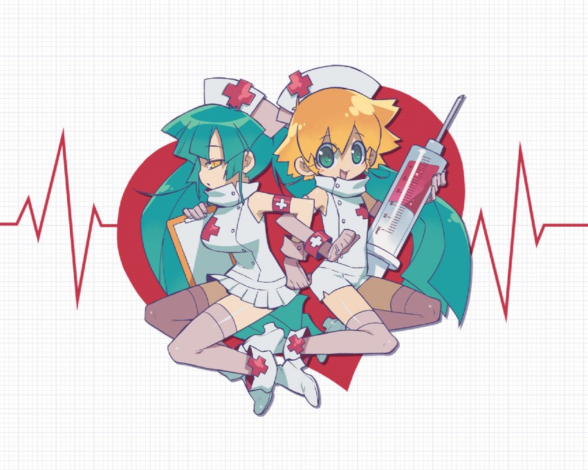 mega-chan and house-san (megahouse and 1 more) drawn by akatsuki_gomoku