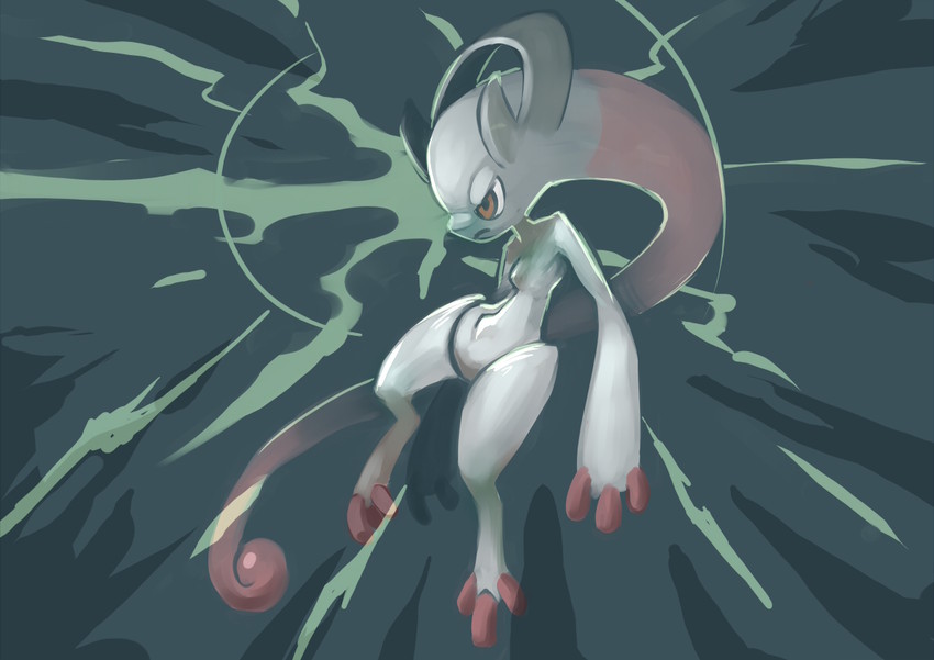 mewtwo and mega mewtwo y (pokemon) drawn by koi_drake