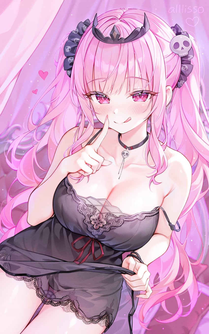 mori calliope (hololive and 1 more) drawn by alllisso
