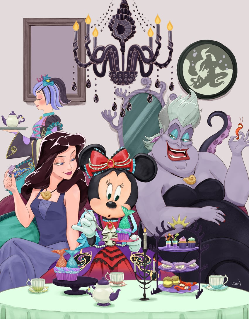 minnie mouse, ursula, and vanessa (mickey mouse & friends and 2 more) drawn by d74335631