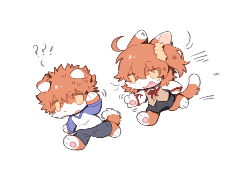 fujimaru ritsuka and emiya shirou (fate and 2 more) drawn by monster_771