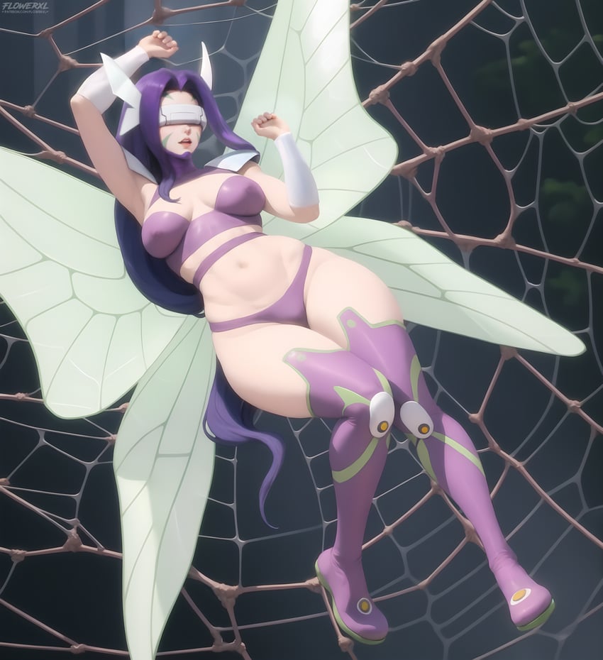 fairimon (digimon and 1 more) drawn by flowerxl