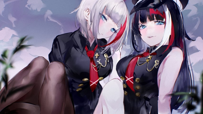 admiral graf spee and deutschland (azur lane) drawn by mile_(off8mile)