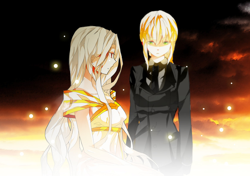 artoria pendragon, saber, and irisviel von einzbern (fate and 1 more) drawn by kochair