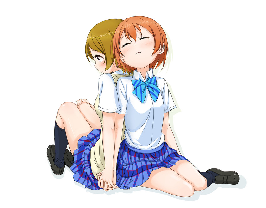 hoshizora rin and koizumi hanayo (love live! and 1 more) drawn by abe_kanari