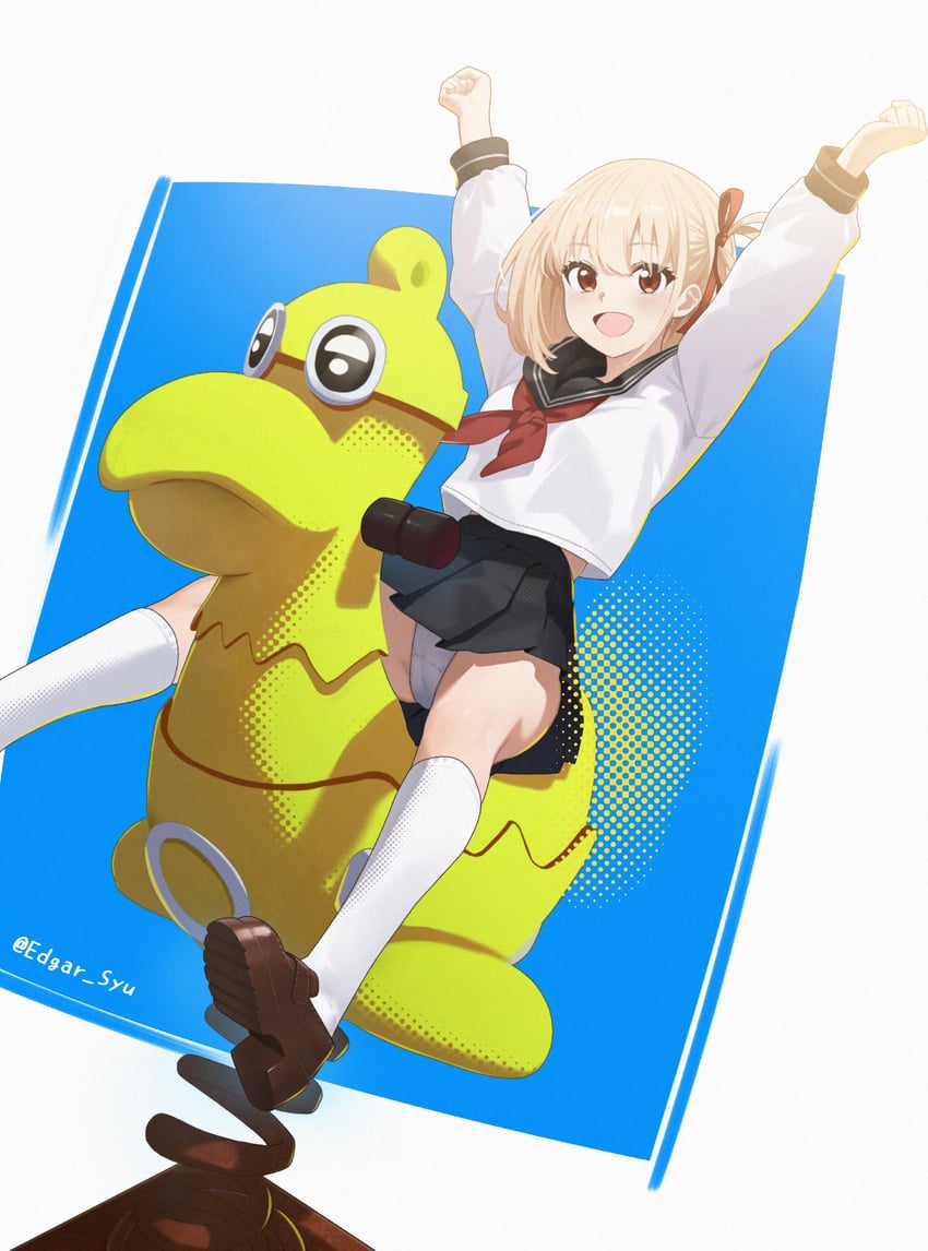 nishikigi chisato (lycoris recoil) drawn by edgar_syu