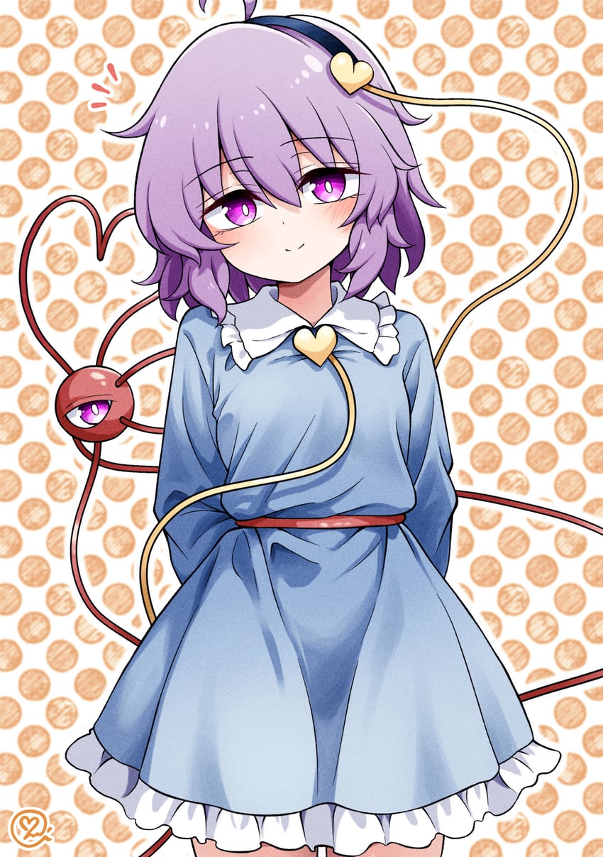 komeiji satori (touhou) drawn by scavia10