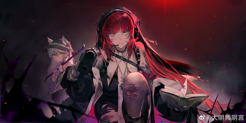 ksvk, erika, and dushevnaya (girls' frontline and 1 more) drawn by damingshimingyan