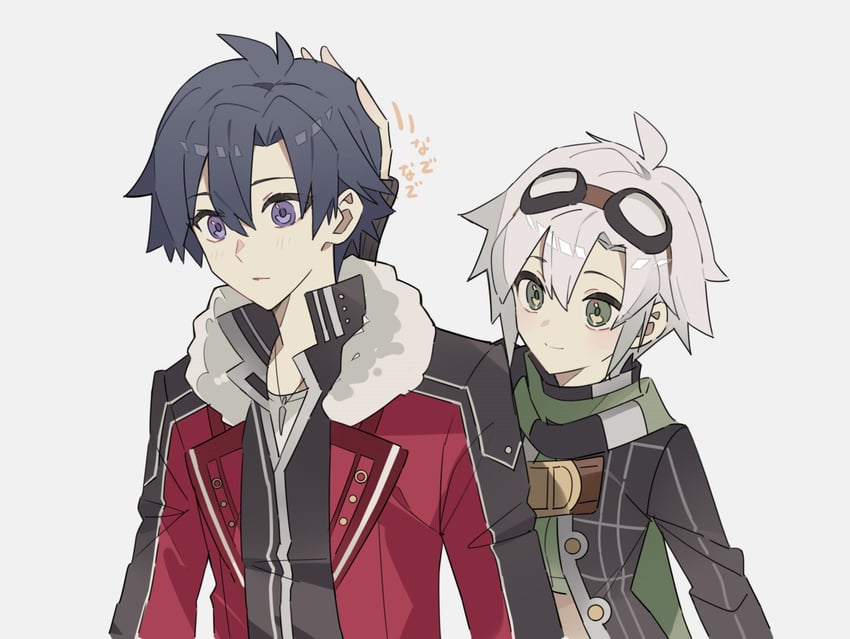 rean schwarzer and fie claussell (eiyuu densetsu and 2 more) drawn by george_man