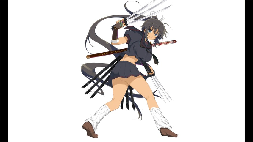 homura (senran kagura and 1 more) drawn by yaegashi_nan