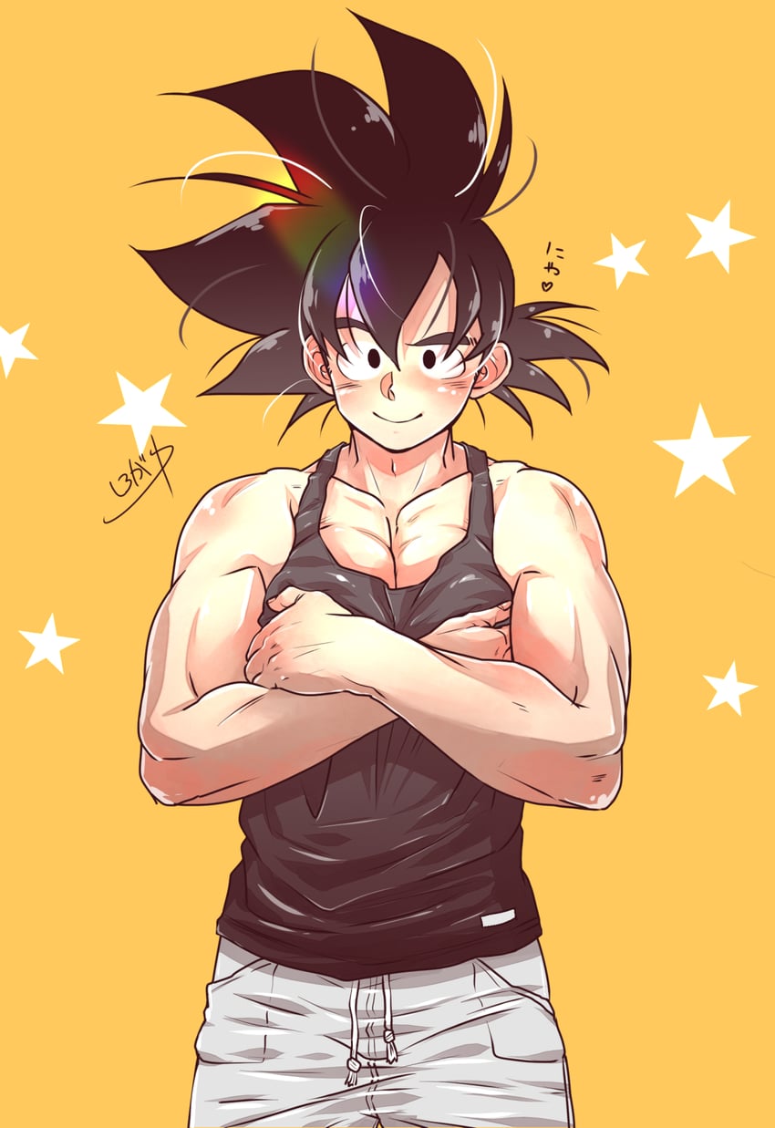 son goku (dragon ball and 1 more) drawn by shipa
