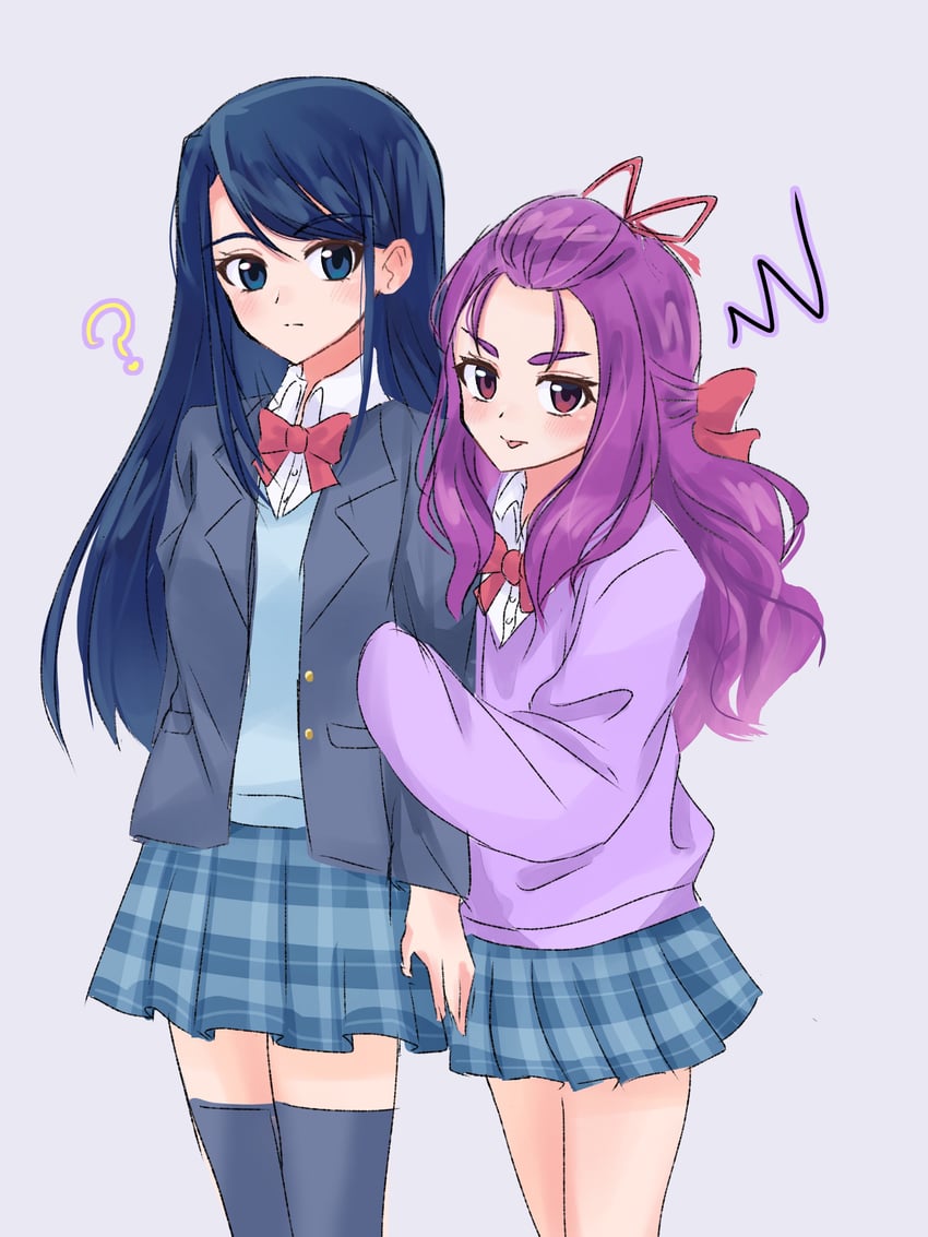 minazuki karen and mimino kurumi (precure and 2 more) drawn by amagan_ruruboshi