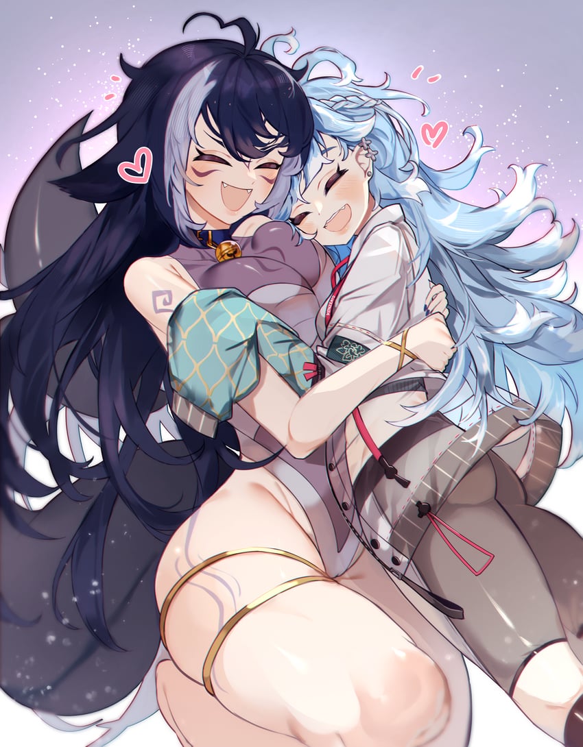kobo kanaeru and shylily (hololive and 2 more) drawn by kenzeeato