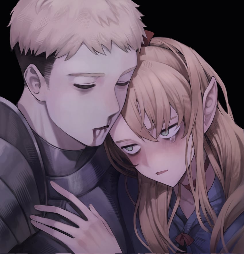 marcille donato and laios touden (dungeon meshi) drawn by jileongi9843